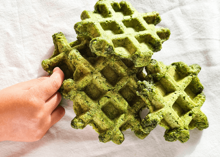 Gaufres aux Ã©pinards pour enfant