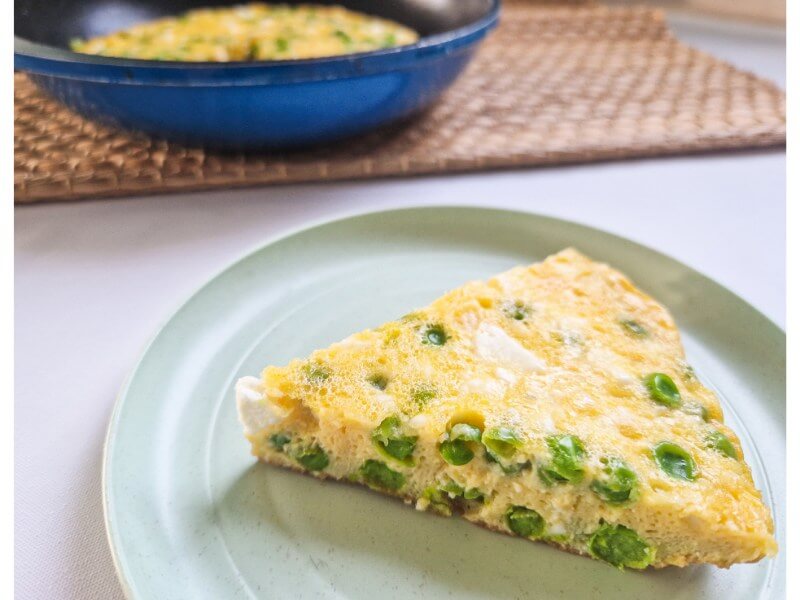 Frittata aux petits pois